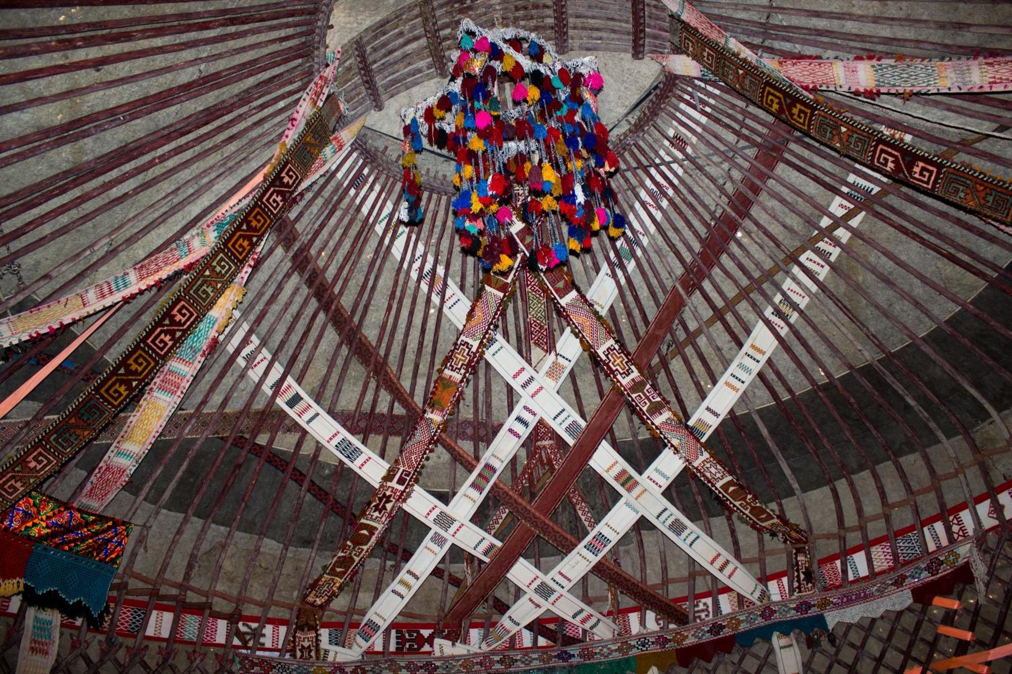 Authentic Uzbek Yurt Camp Eco-Friendly Hotel Nurota Bagian luar foto